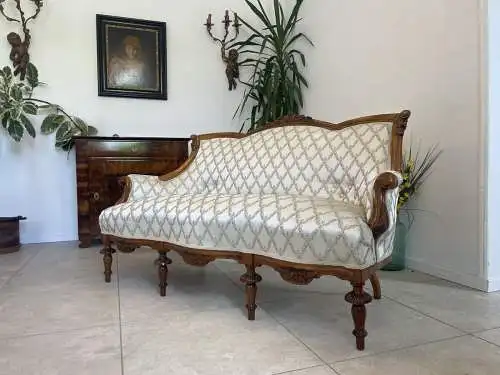 Restauriertes Gründerzeit Sofa Königssofa A4429