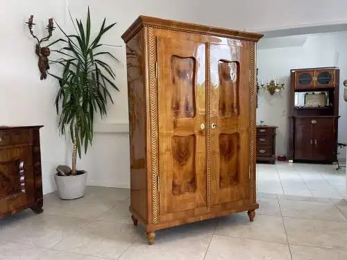 Sale Biedermeier Schrank Hallenschrank Kirschholz Restauriert A4421