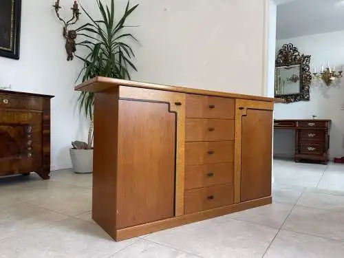 Italienische Anrichte Sideboard Biedermeier Stil Kirschholz Maserung A4411