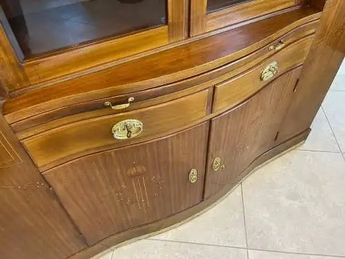 Sale Original Jugendstil Vitrine Bücherschrank B1123