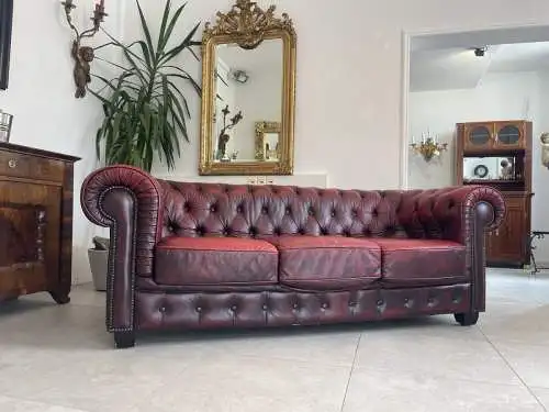 Cult Chesterfield 3er Sofa Couch Clubsofa A4553