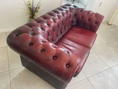 Cult Chesterfield 3er Sofa Couch Clubsofa A4556