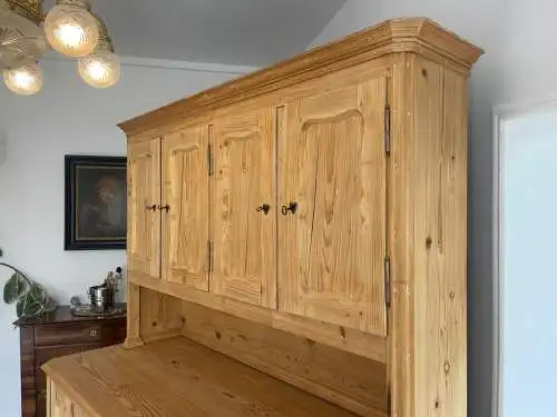 Original Biedermeier Küchenschrank Aufsatzschrank A4543