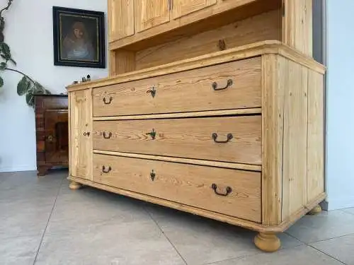 Original Biedermeier Küchenschrank Aufsatzschrank A4543