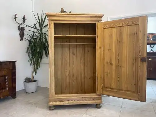 1 türiger Biedermeier Bauernschrank Naturholzschrank A4568