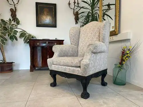 Alter Historismus Ohrenfauteuil Ohrensessel A4564