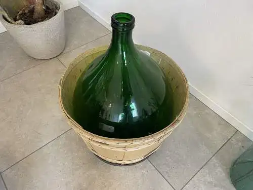 Alte Ballonflasche Weinballon, Gärballon, Ballonflasche A4737