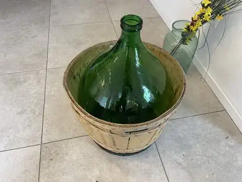 Alte Ballonflasche Weinballon, Gärballon, Ballonflasche A4711