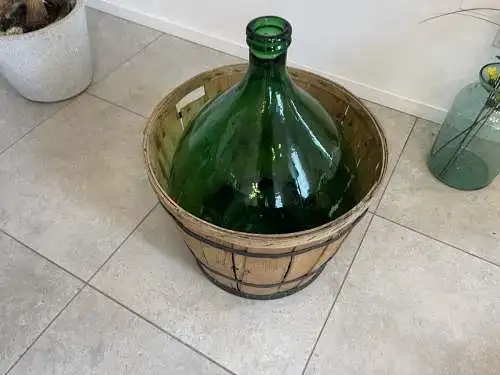 Alte Ballonflasche Weinballon, Gärballon, Ballonflasche A4725