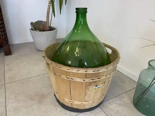 Alte Ballonflasche Weinballon, Gärballon, Ballonflasche A4727