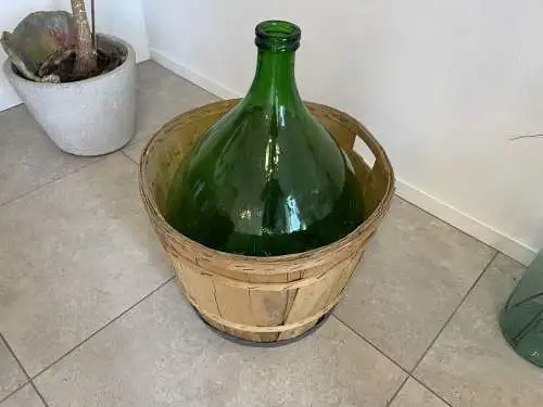 Alte Ballonflasche Weinballon, Gärballon, Ballonflasche A4732