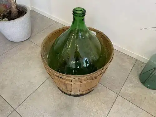 Alte Ballonflasche Weinballon, Gärballon, Ballonflasche A4734