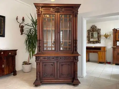 Historismus Aufsatzbuffet Aufsatzkredenz Altarschrank A4740