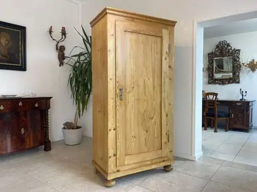 Originaler Biedermeier Bauernschrank Naturholzschrank A4882