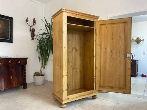 Originaler Biedermeier Bauernschrank Naturholzschrank A4882