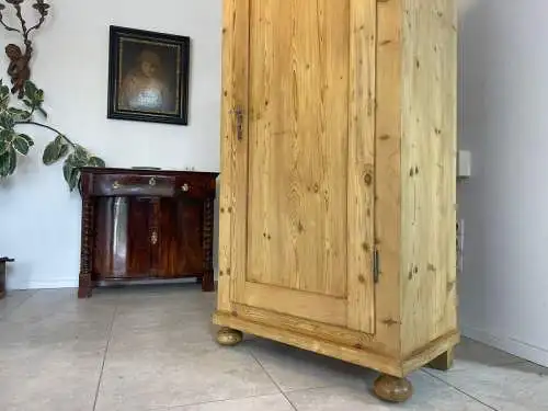 Originaler Biedermeier Bauernschrank Naturholzschrank A4882