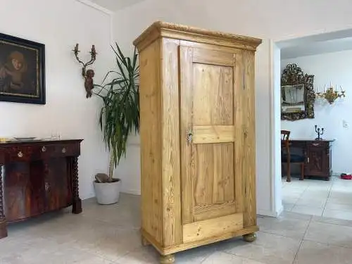 Originaler Biedermeier Bauernschrank Naturholzschrank A4880