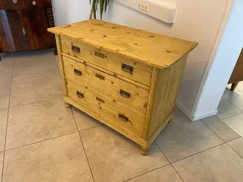 Gründerzeit 3 Laden Kommode Ladenschrank Naturholz A4829