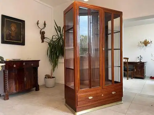 Restaurierter Jugendstil Vitrine Bücherschrank Vitrinenschrank A4927