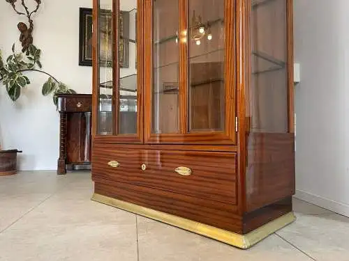 Restaurierter Jugendstil Vitrine Bücherschrank Vitrinenschrank A4927