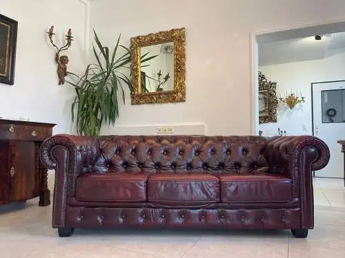 Cult Chesterfield 3er Sofa Couch Clubsofa A4897