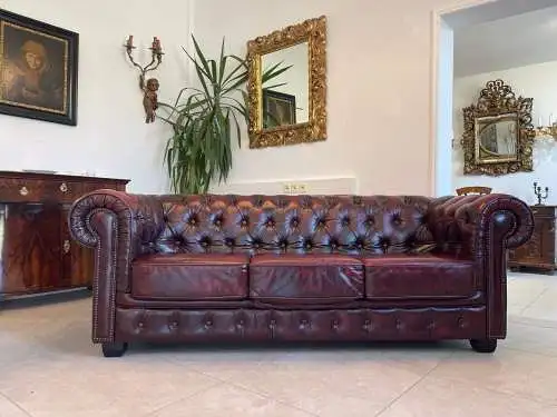 Cult Chesterfield 3er Sofa Couch Clubsofa A4897