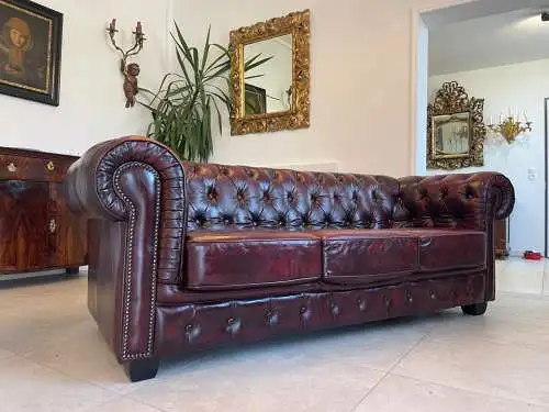 Cult Chesterfield 3er Sofa Couch Clubsofa A4897