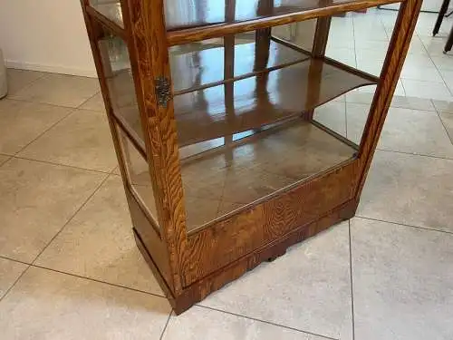 Biedermeier Vitrine Bücherschrank Eschenholz  A4950