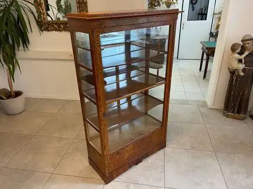 Biedermeier Vitrine Bücherschrank Eschenholz  A4950