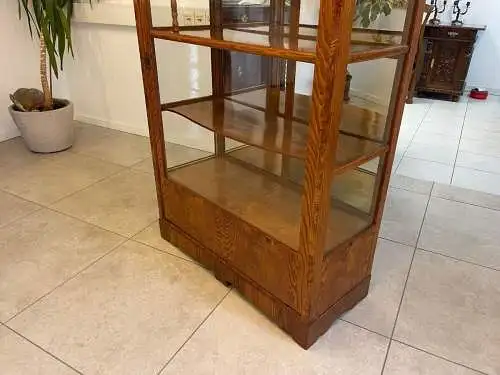 Biedermeier Vitrine Bücherschrank Eschenholz  A4950