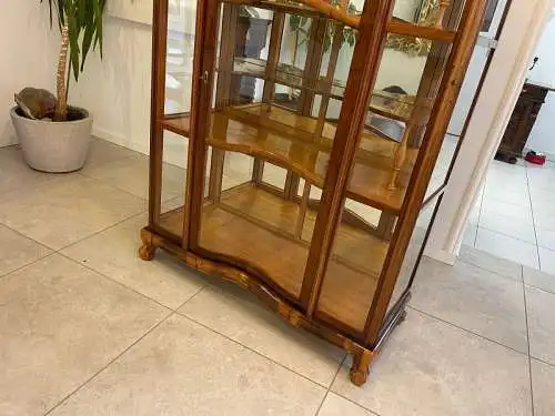 Biedermeier Vitrine Bücherschrank Eschenholz  A4950