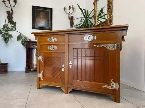 Restaurierte Jugendstil Anrichte Sideboard Antik Vintage Traum A4986