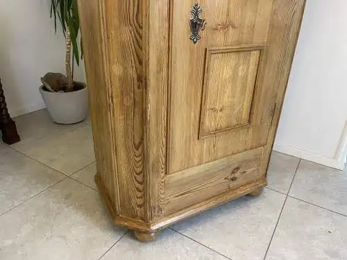 Bauernschrank 1 türig Biedermeier Naturholzschrank A5024