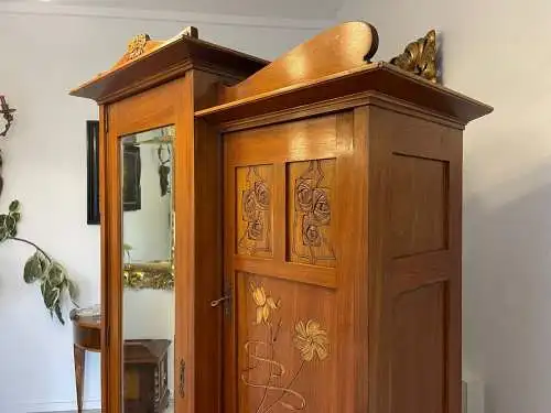 Sale Jugendstil Schrank Kleiderkasten Jugendstil Spiegelschrank A5066