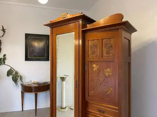 Sale Jugendstil Schrank Kleiderkasten Jugendstil Spiegelschrank A5066