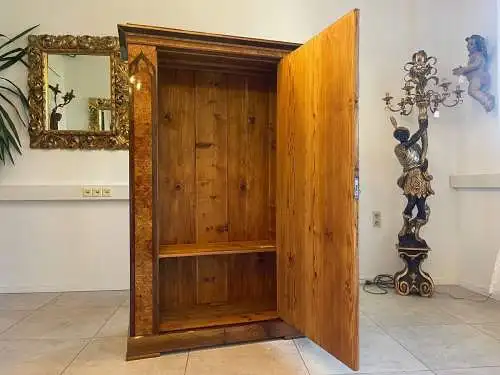 SALE Biedermeier Schrank Kasten Kleiderschrank Nussholz A5103