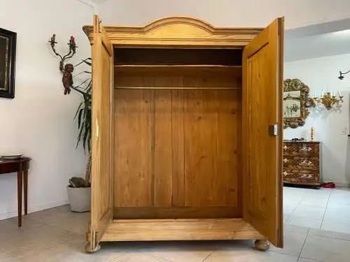 originaler Bauernschrank Biedermeierschrank Hallenschrank A5097