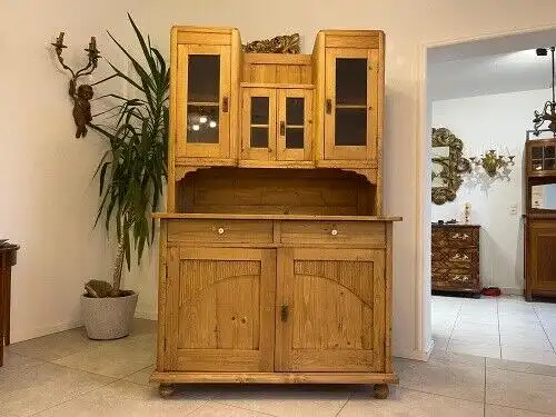 Jugendstil Küchenbuffet Küchenschrank Küchenkredenz A5134