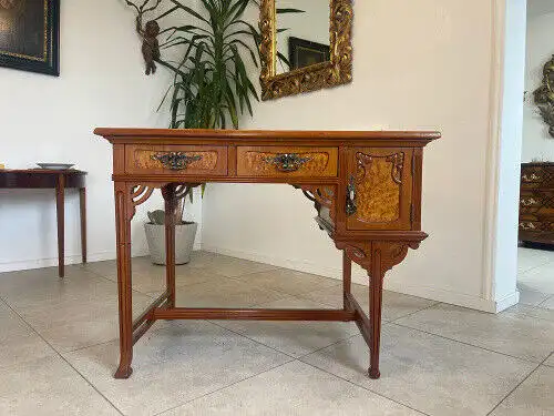 Originalstück Jugendstil Designerschreibtisch Schreibtisch Sekretär Z1273