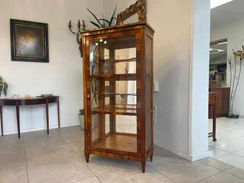 Antiquität Biedermeier Vitrine Bücherschrank B1531