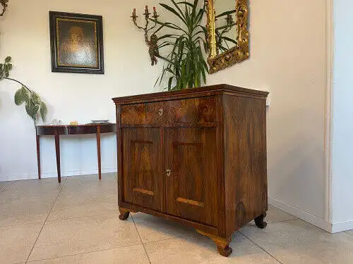 restauriertes Biedermeier Trumeau Anrichte Kommode Z1116