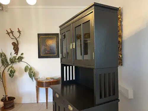 restaurierte Jugendstil Kredenz Küchenschrank E1013