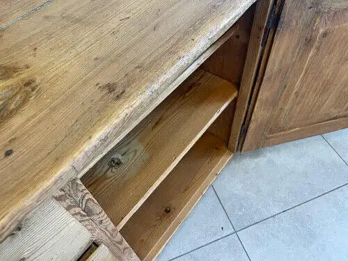 bäuerliche Anrichte Sideboard Kommode Naturholz E1425