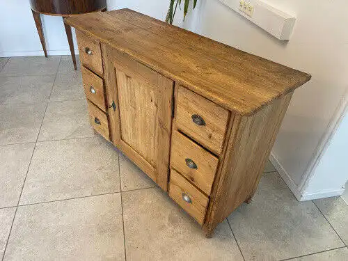 bäuerliche Anrichte Sideboard Kommode Naturholz E1425