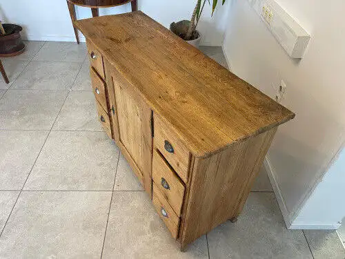 bäuerliche Anrichte Sideboard Kommode Naturholz E1425