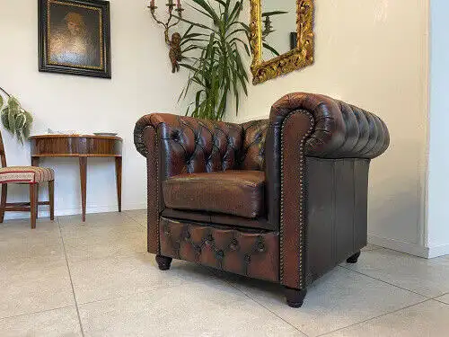 Exclusiver Chesterfield Fauteuil Clubfauteuil Sessel A2735