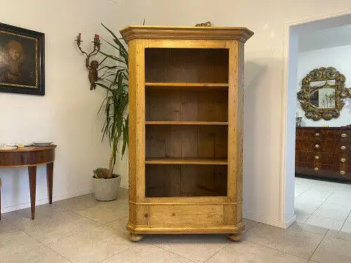 Altes Bücherregal Stellage Gründerzeit Naturholz E1018