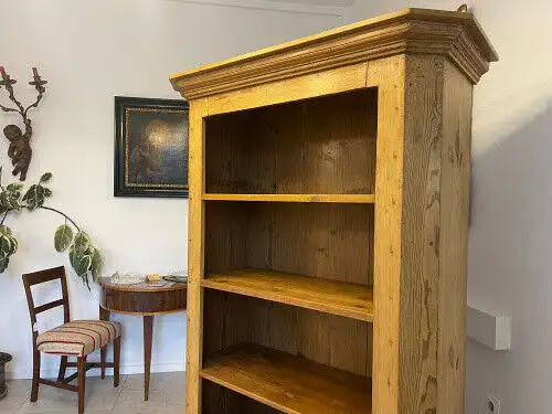 Altes Bücherregal Stellage Gründerzeit Naturholz E1018