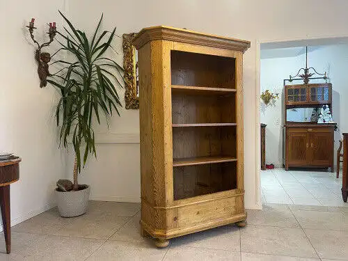 Altes Bücherregal Stellage Gründerzeit Naturholz E1018