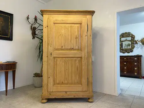 Biedermeier Bauernschrank Naturholzschrank Bauernstube E1019